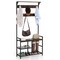 Costway 71'' Coat Rack Hall Tree with Shoe Bench Industrial Entryway Storage Shelf with Hooks